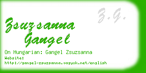 zsuzsanna gangel business card